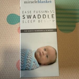 Baby Swaddle - Blue and White